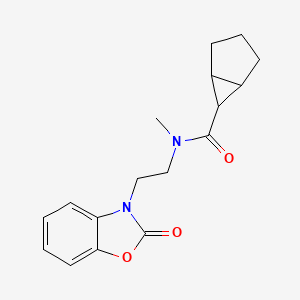 N-methyl-N-[2-(2-oxo-1,3-benzoxazol-3-yl)ethyl]bicyclo[3.1.0]hexane-6-carboxamide