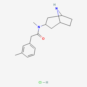 N-(8-azabicyclo[3.2.1]octan-3-yl)-N-methyl-2-(3-methylphenyl)acetamide;hydrochloride