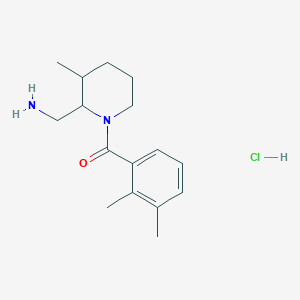 molecular formula C16H25ClN2O B7639205 [2-(Aminomethyl)-3-methylpiperidin-1-yl]-(2,3-dimethylphenyl)methanone;hydrochloride 