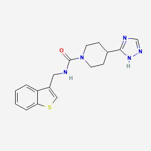 N-(1-benzothiophen-3-ylmethyl)-4-(1H-1,2,4-triazol-5-yl)piperidine-1-carboxamide