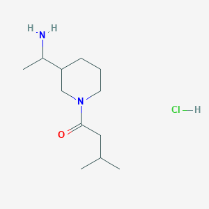 1-[3-(1-Aminoethyl)piperidin-1-yl]-3-methylbutan-1-one;hydrochloride