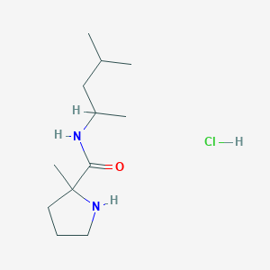 2-methyl-N-(4-methylpentan-2-yl)pyrrolidine-2-carboxamide;hydrochloride