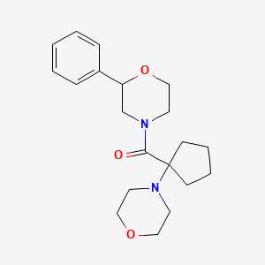 (1-Morpholin-4-ylcyclopentyl)-(2-phenylmorpholin-4-yl)methanone