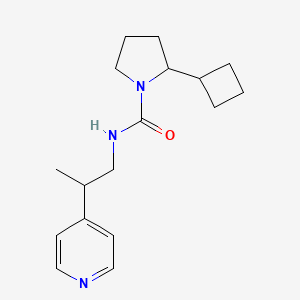 2-cyclobutyl-N-(2-pyridin-4-ylpropyl)pyrrolidine-1-carboxamide