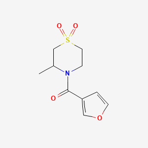 Furan-3-yl-(3-methyl-1,1-dioxo-1,4-thiazinan-4-yl)methanone