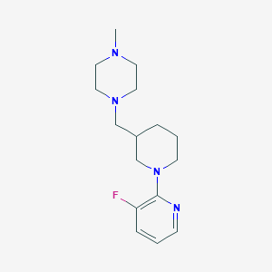 molecular formula C16H25FN4 B7639370 1-[[1-(3-Fluoropyridin-2-yl)piperidin-3-yl]methyl]-4-methylpiperazine 