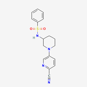 N-[1-(6-cyanopyridin-3-yl)piperidin-3-yl]benzenesulfonamide