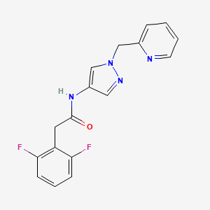 2-(2,6-difluorophenyl)-N-[1-(pyridin-2-ylmethyl)pyrazol-4-yl]acetamide