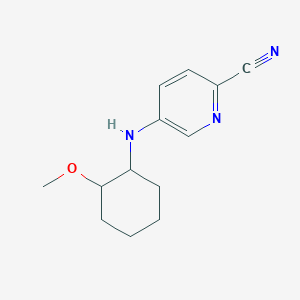 5-[(2-Methoxycyclohexyl)amino]pyridine-2-carbonitrile