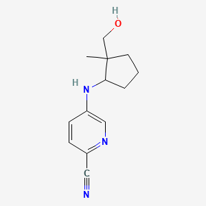 5-[[2-(Hydroxymethyl)-2-methylcyclopentyl]amino]pyridine-2-carbonitrile