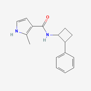 2-methyl-N-(2-phenylcyclobutyl)-1H-pyrrole-3-carboxamide