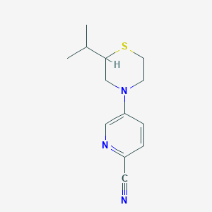 5-(2-Propan-2-ylthiomorpholin-4-yl)pyridine-2-carbonitrile