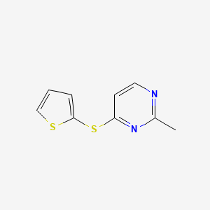 2-Methyl-4-thiophen-2-ylsulfanylpyrimidine