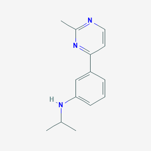 3-(2-methylpyrimidin-4-yl)-N-propan-2-ylaniline