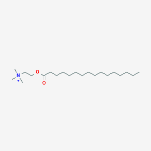 molecular formula C21H44NO2+ B076396 棕榈酰胆碱 CAS No. 13100-90-8