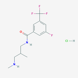 3-fluoro-N-[2-methyl-3-(methylamino)propyl]-5-(trifluoromethyl)benzamide;hydrochloride