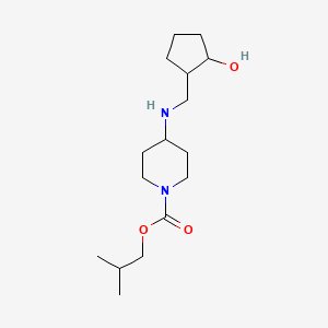 molecular formula C16H30N2O3 B7639620 2-Methylpropyl 4-[(2-hydroxycyclopentyl)methylamino]piperidine-1-carboxylate 