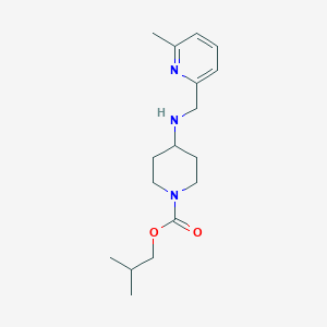 molecular formula C17H27N3O2 B7639666 2-Methylpropyl 4-[(6-methylpyridin-2-yl)methylamino]piperidine-1-carboxylate 