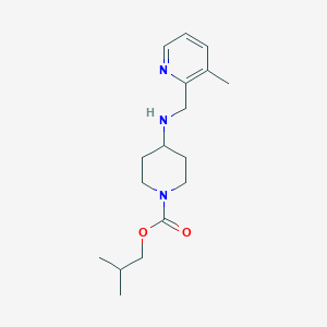 molecular formula C17H27N3O2 B7639681 2-Methylpropyl 4-[(3-methylpyridin-2-yl)methylamino]piperidine-1-carboxylate 