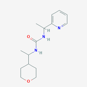 1-[1-(Oxan-4-yl)ethyl]-3-(1-pyridin-2-ylethyl)urea