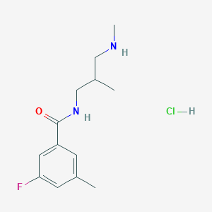 3-fluoro-5-methyl-N-[2-methyl-3-(methylamino)propyl]benzamide;hydrochloride