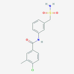 4-chloro-3-methyl-N-[3-(sulfamoylmethyl)phenyl]benzamide