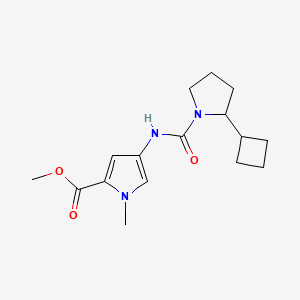 Methyl 4-[(2-cyclobutylpyrrolidine-1-carbonyl)amino]-1-methylpyrrole-2-carboxylate