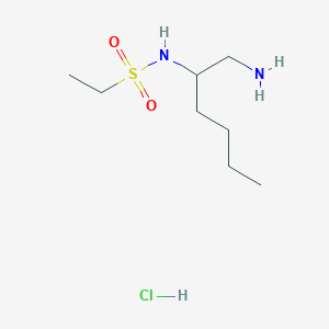 N-(1-aminohexan-2-yl)ethanesulfonamide;hydrochloride