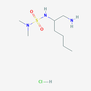 1-Amino-2-(dimethylsulfamoylamino)hexane;hydrochloride