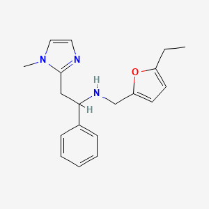 N-[(5-ethylfuran-2-yl)methyl]-2-(1-methylimidazol-2-yl)-1-phenylethanamine