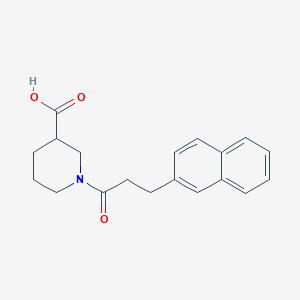 1-(3-Naphthalen-2-ylpropanoyl)piperidine-3-carboxylic acid