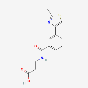 3-[[3-(2-Methyl-1,3-thiazol-4-yl)benzoyl]amino]propanoic acid