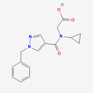 2-[(1-Benzylpyrazole-4-carbonyl)-cyclopropylamino]acetic acid