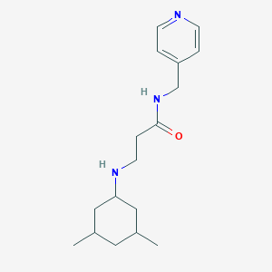 3-[(3,5-dimethylcyclohexyl)amino]-N-(pyridin-4-ylmethyl)propanamide