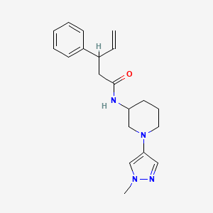 N-[1-(1-methylpyrazol-4-yl)piperidin-3-yl]-3-phenylpent-4-enamide