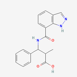 3-(1H-indazole-7-carbonylamino)-2-methyl-3-phenylpropanoic acid