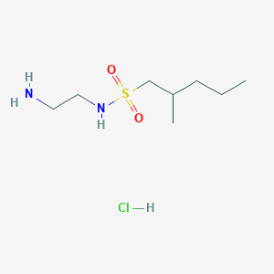 molecular formula C8H21ClN2O2S B7640256 N-(2-aminoethyl)-2-methylpentane-1-sulfonamide;hydrochloride 