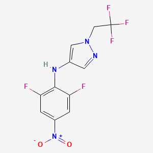 N-(2,6-difluoro-4-nitrophenyl)-1-(2,2,2-trifluoroethyl)pyrazol-4-amine