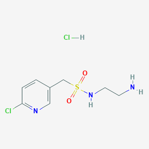 N-(2-aminoethyl)-1-(6-chloropyridin-3-yl)methanesulfonamide;hydrochloride