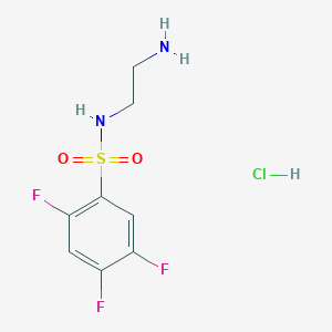 molecular formula C8H10ClF3N2O2S B7640394 N-(2-aminoethyl)-2,4,5-trifluorobenzenesulfonamide;hydrochloride 