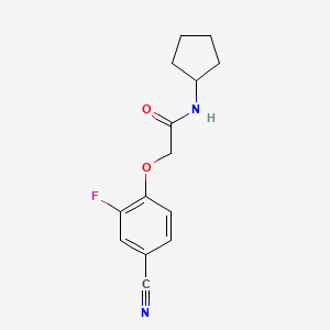 2-(4-cyano-2-fluorophenoxy)-N-cyclopentylacetamide