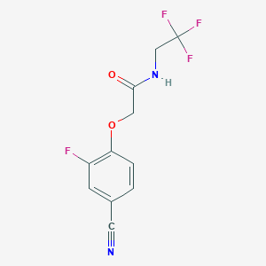 2-(4-cyano-2-fluorophenoxy)-N-(2,2,2-trifluoroethyl)acetamide