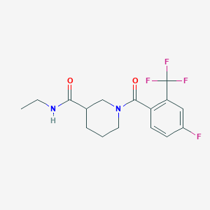 N-ethyl-1-[4-fluoro-2-(trifluoromethyl)benzoyl]piperidine-3-carboxamide