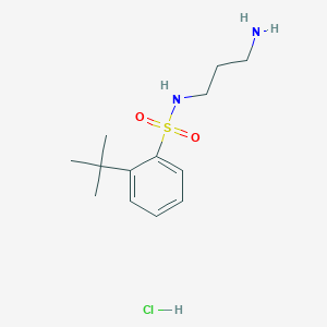 N-(3-aminopropyl)-2-tert-butylbenzenesulfonamide;hydrochloride