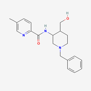 N-[1-benzyl-4-(hydroxymethyl)piperidin-3-yl]-5-methylpyridine-2-carboxamide