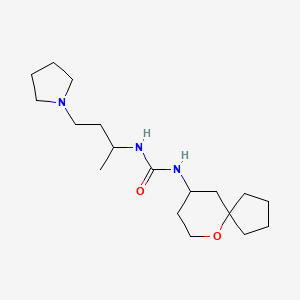 1-(6-Oxaspiro[4.5]decan-9-yl)-3-(4-pyrrolidin-1-ylbutan-2-yl)urea