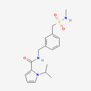 N-[[3-(methylsulfamoylmethyl)phenyl]methyl]-1-propan-2-ylpyrrole-2-carboxamide