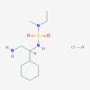 [2-Amino-1-[[ethyl(methyl)sulfamoyl]amino]ethyl]cyclohexane;hydrochloride