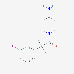 1-(4-Aminopiperidin-1-yl)-2-(3-fluorophenyl)-2-methylpropan-1-one