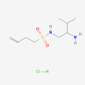 N-(2-amino-3-methylbutyl)but-3-ene-1-sulfonamide;hydrochloride